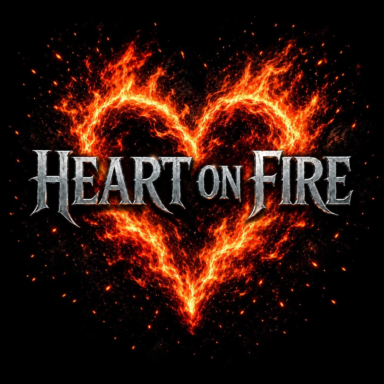 Heart on Fire artwork by WOMBAT33R
